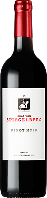 Der gute Rotwein Pinot Noir von Graf von Spiegelberg.