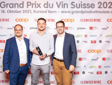 Jan Mensch, Martin Pomper und Matthias Anliker an der Grand Prix du Vin Suisse.