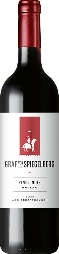 Der Rotwein Graf von Spiegelberg Pinot Noire Hallau AOC Schaffhausen, 75cl